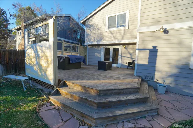 a view of house with outdoor seating space