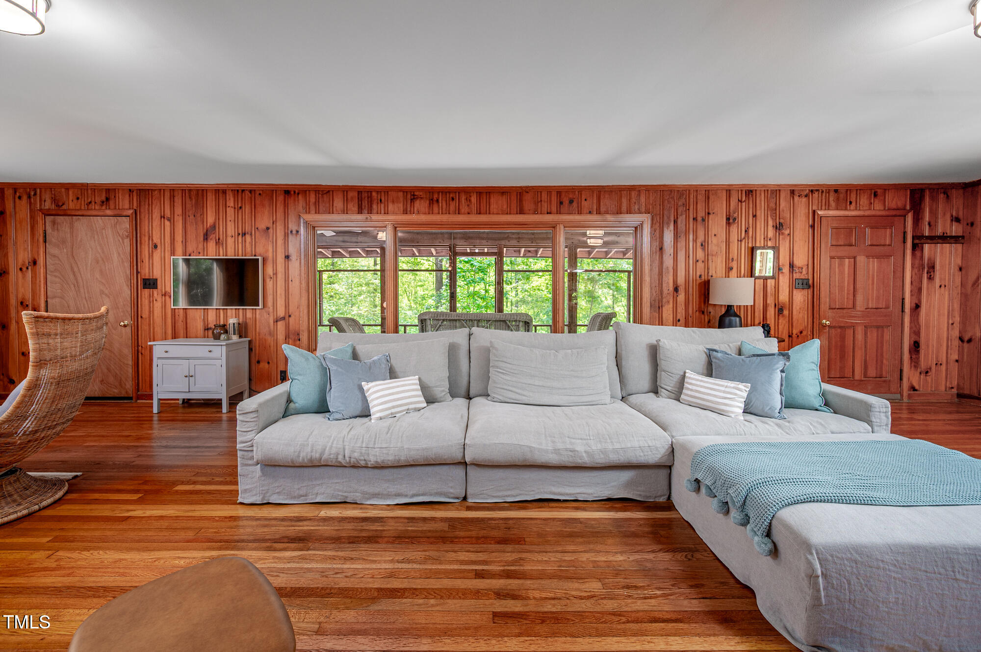 7723 Johnson Mill Road Bahama, NC 27503 - Photo 21 of 58 a living room with furniture and a large window