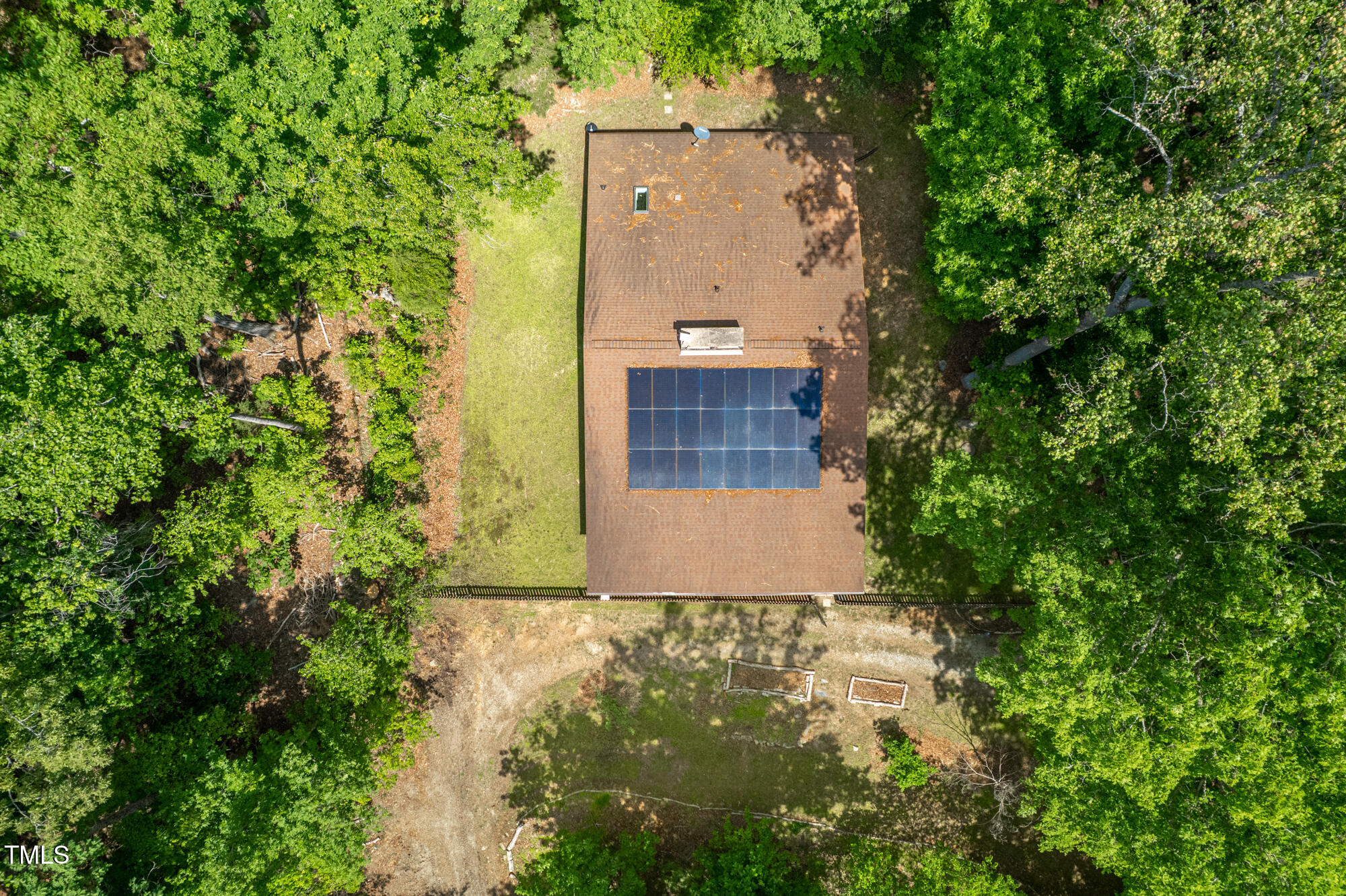 7723 Johnson Mill Road Bahama, NC 27503 - Photo 44 of 58 an aerial view of a house with a yard