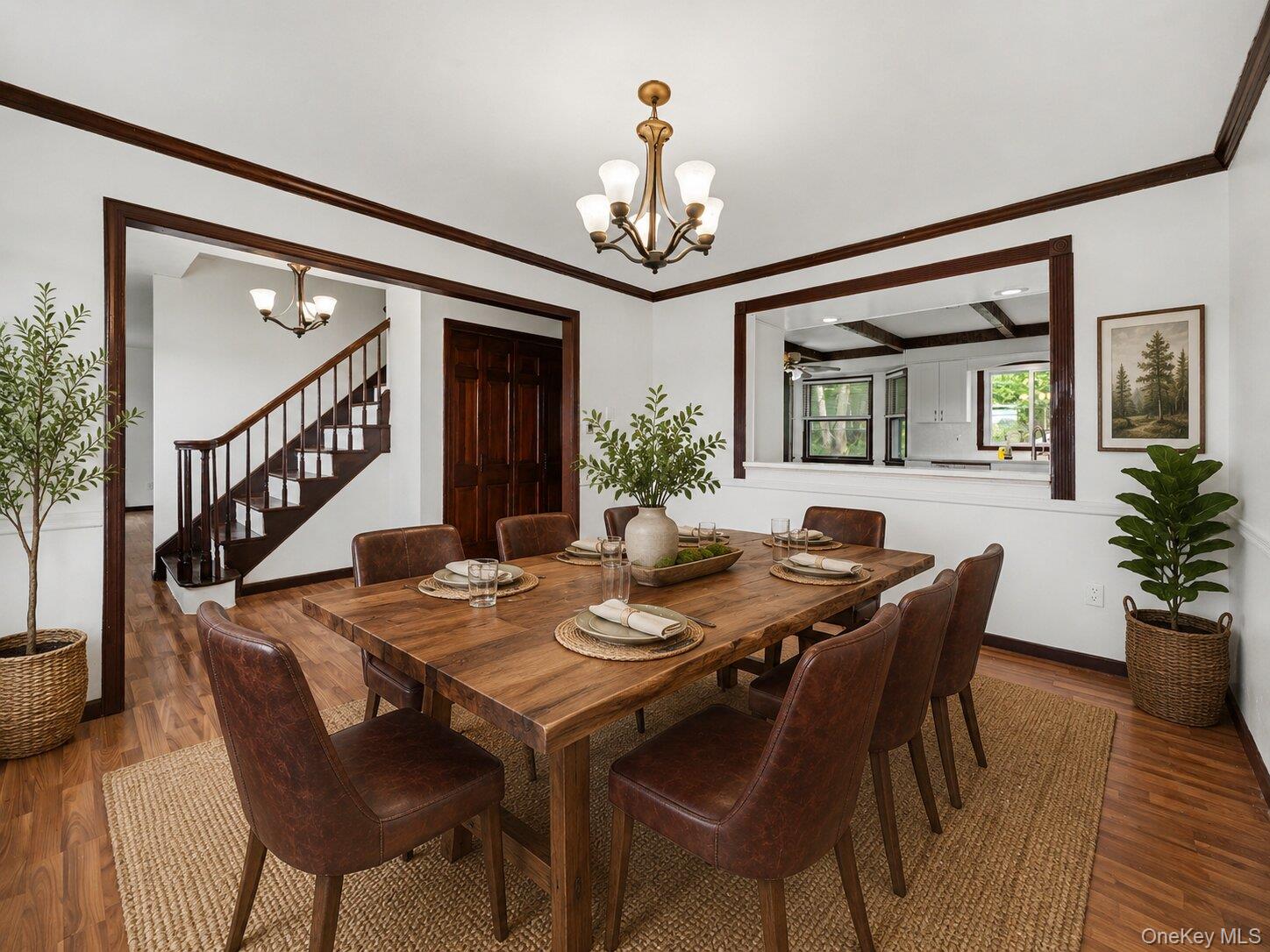 25 Hill Road Middletown, NY 10941 - Photo 9 of 47 Virtually Staged. Inviting dining area located near the kitchen, creating an easy flow for meals, entertaining, and everyday gatherings.