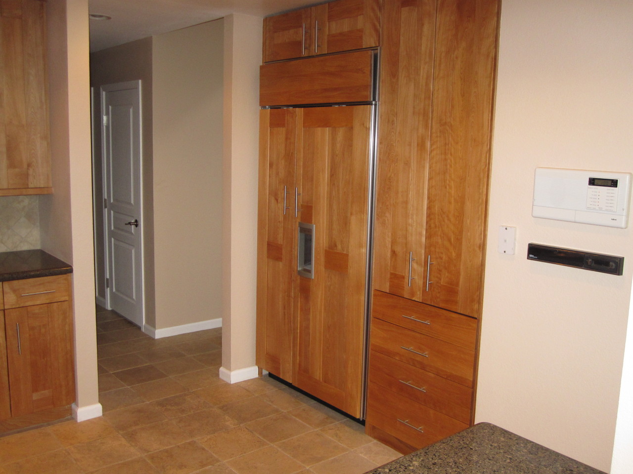 7222 East Gainey Ranch Road, Unit 109 Scottsdale, AZ 85258 - Photo 3 of 14 Kitchen with built in refrigerator