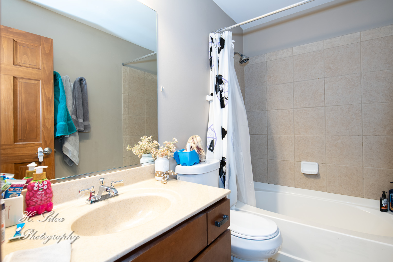 9530 Rainsford Drive Huntley, IL 60142 - Photo 13 of 14 a bathroom with a sink vanity mirror toilet and bathtub