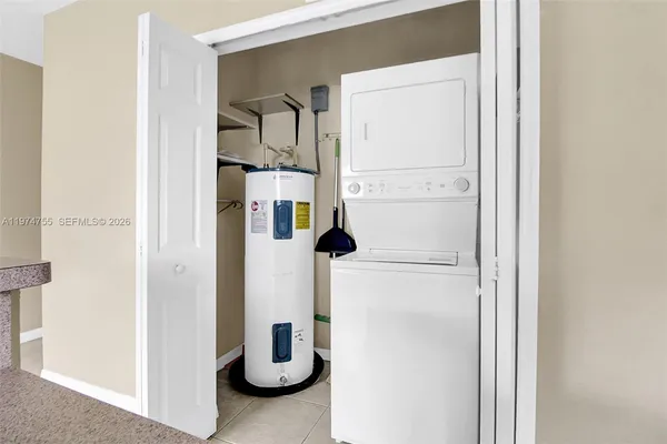 a view of water heater room