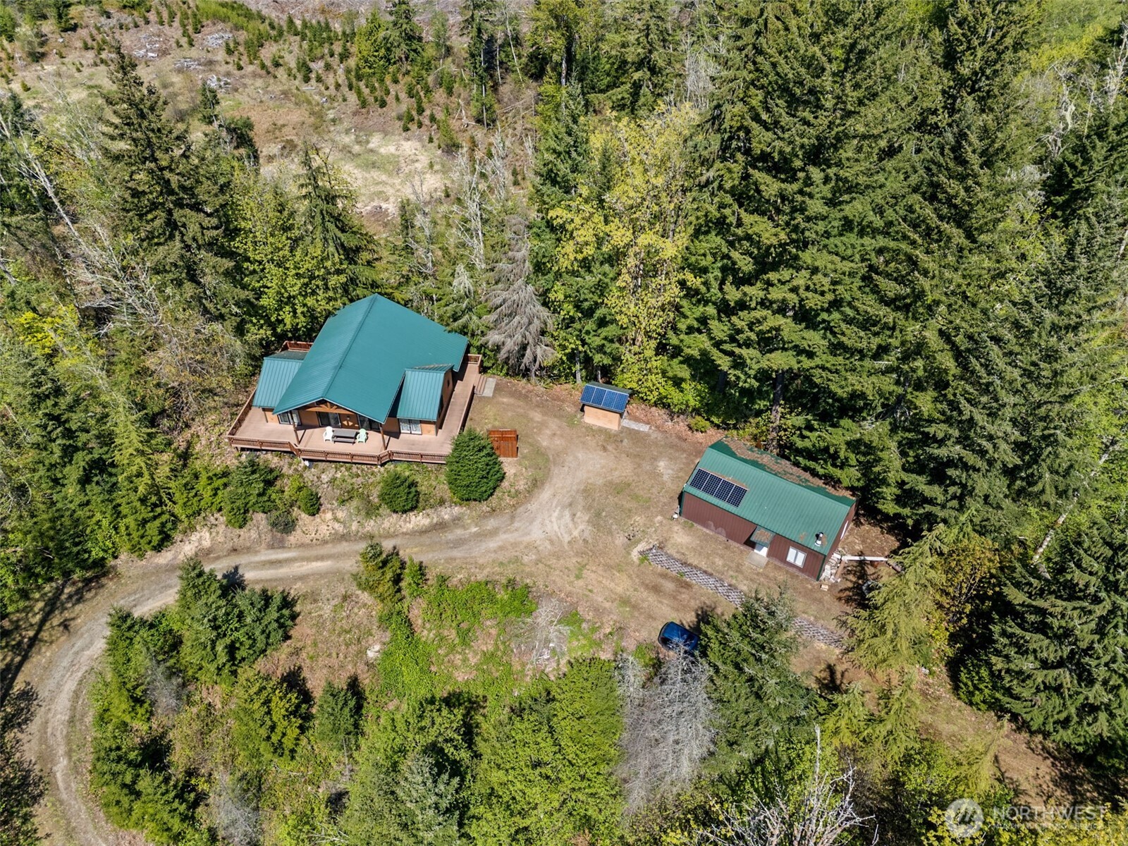 0 Boyd Road Randle, WA 98377 - Photo 31 of 39 an aerial view of a house with a yard