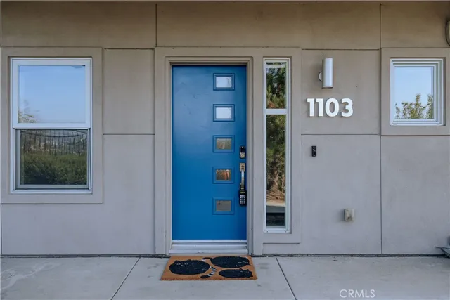 a view of front door of house