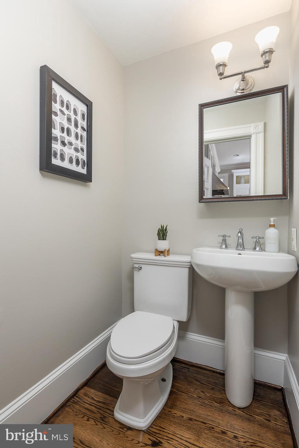 1730 Park Road Northwest Washington, DC 20010 - Photo 20 of 74 Half bath, vanity bath, pedestal sink