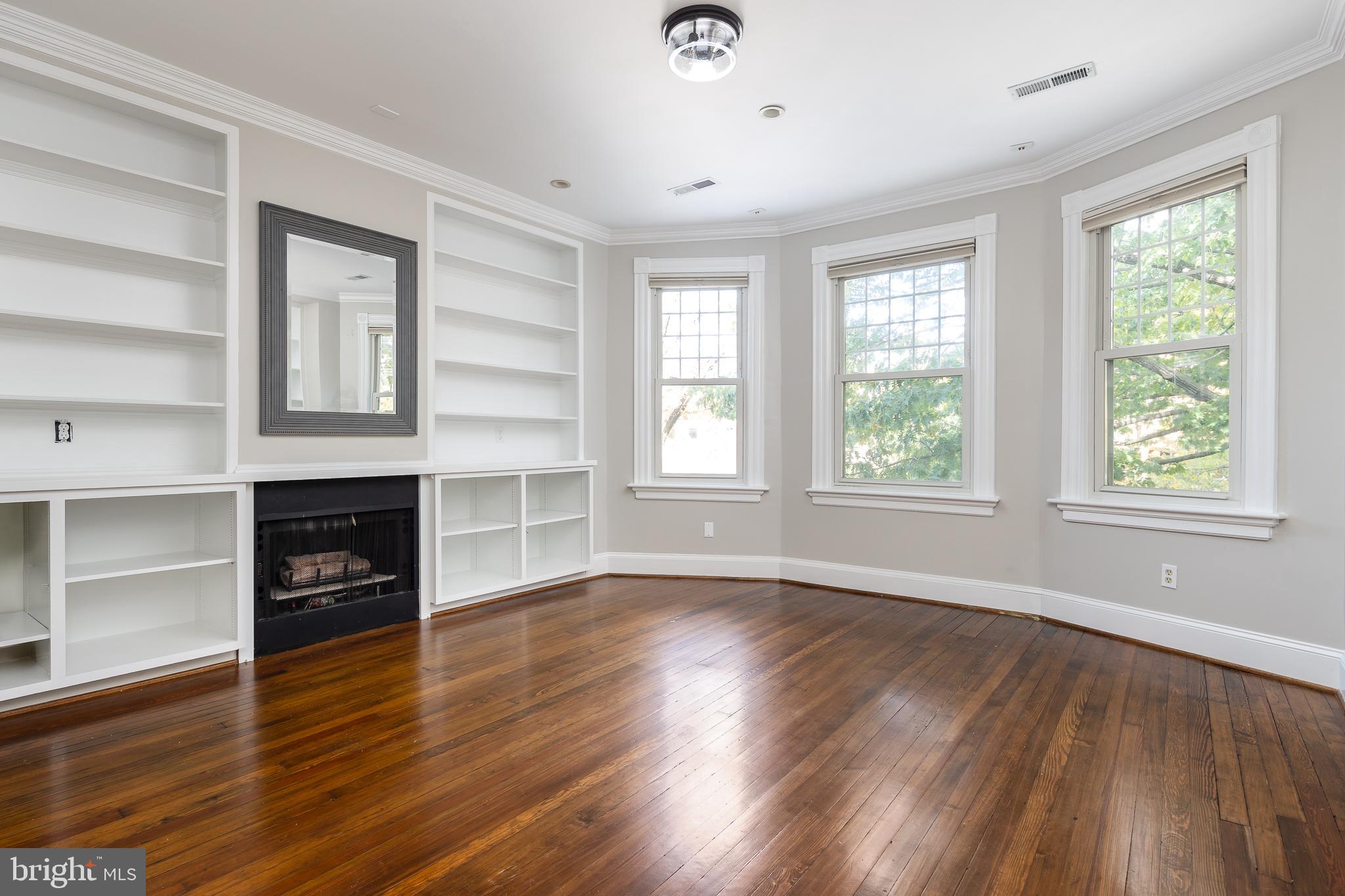 1730 Park Road Northwest Washington, DC 20010 - Photo 22 of 74 Study, library, built in book cases, fireplace