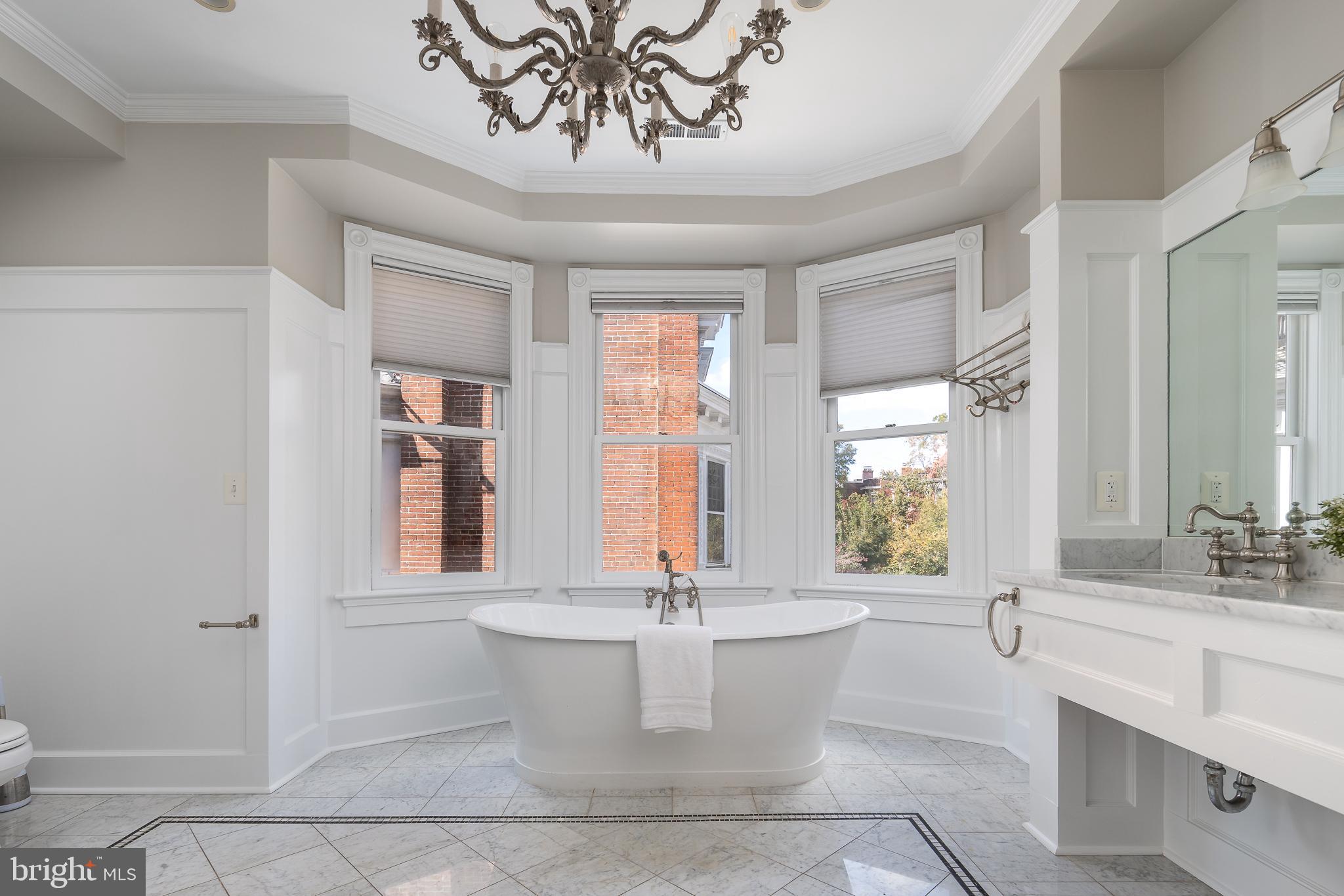 1730 Park Road Northwest Washington, DC 20010 - Photo 25 of 74 Soaking tub, victorian tub, floating vanity, bath