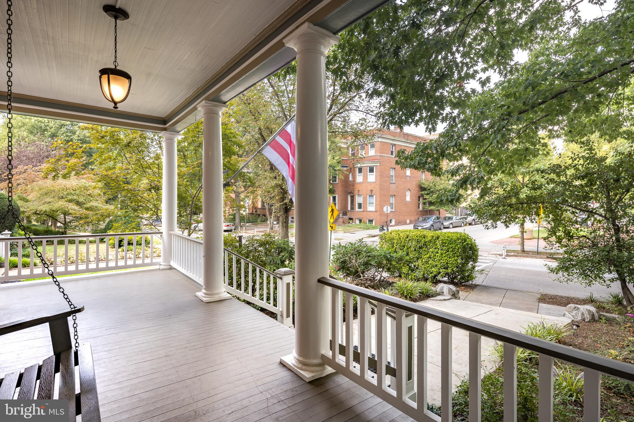 1730 Park Road Northwest Washington, DC 20010 - Photo 6 of 74 Large front porch, Washington dc flag, park road