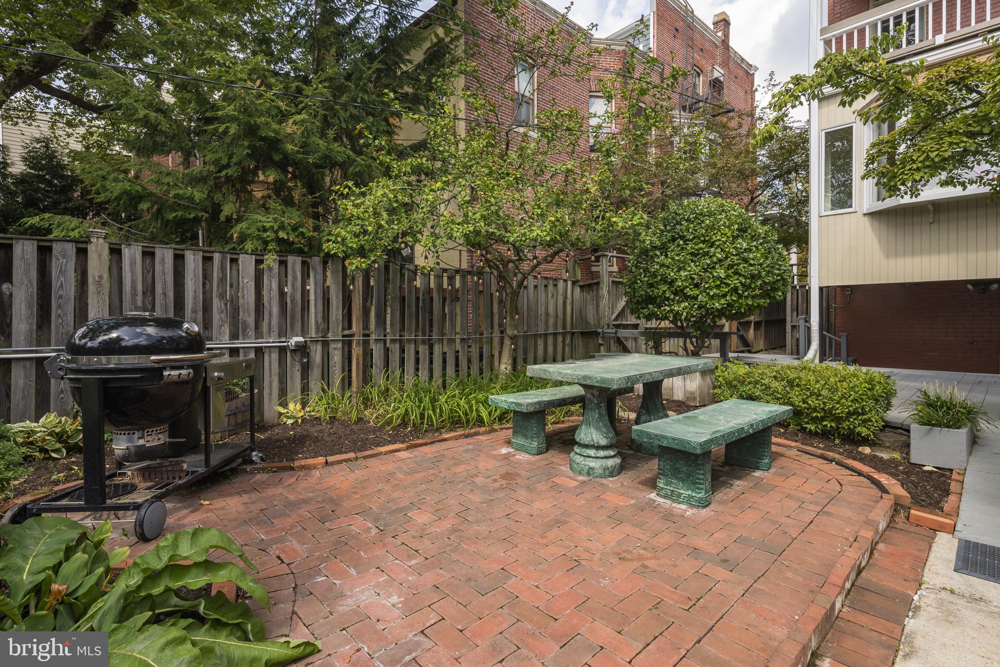1730 Park Road Northwest Washington, DC 20010 - Photo 63 of 74 Brick patio, grill, outdoor space