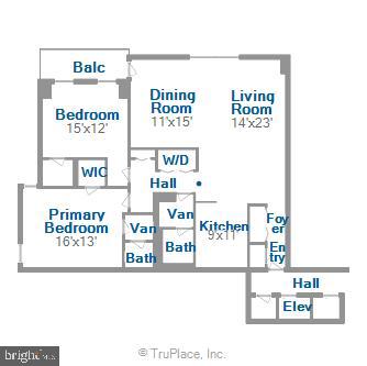205 East Joppa Road, Unit 403 Baltimore, MD 21286 - Photo 51 of 51 Floor Plan