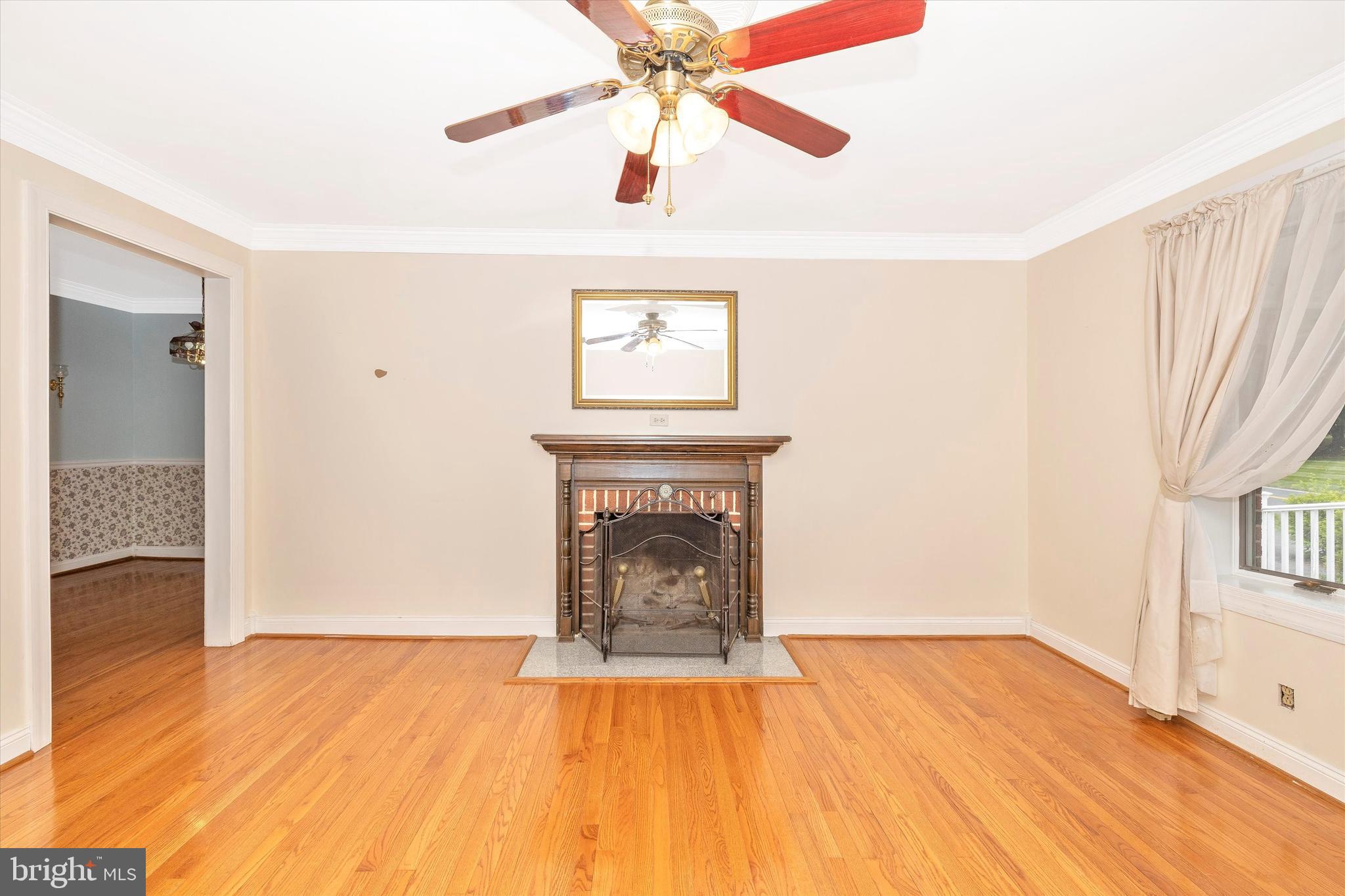 Gleaming hardwood floors on main level