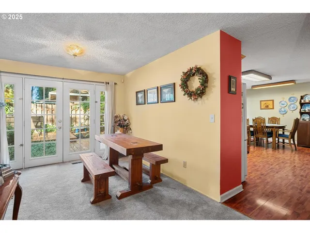 a workspace with furniture and a window