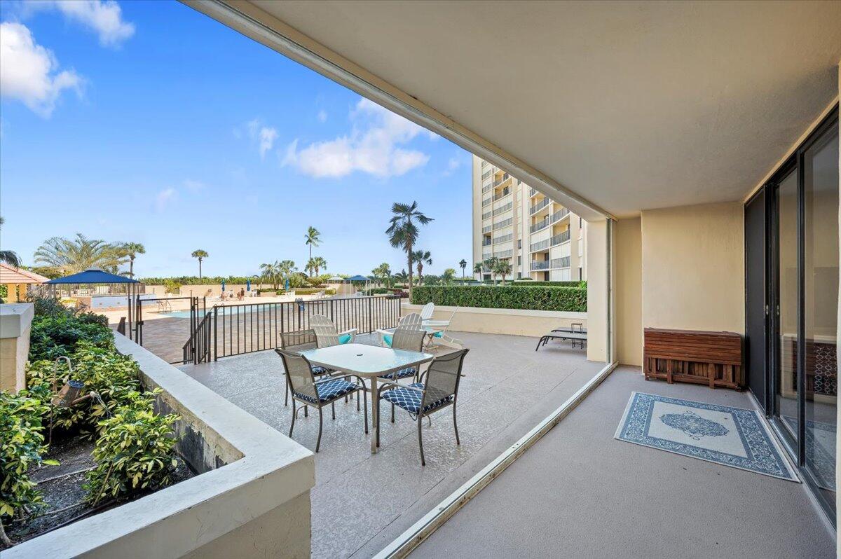 100 Ocean Trail Way, Unit 107 Jupiter, FL 33477 - Photo 22 of 34 Huge Patio