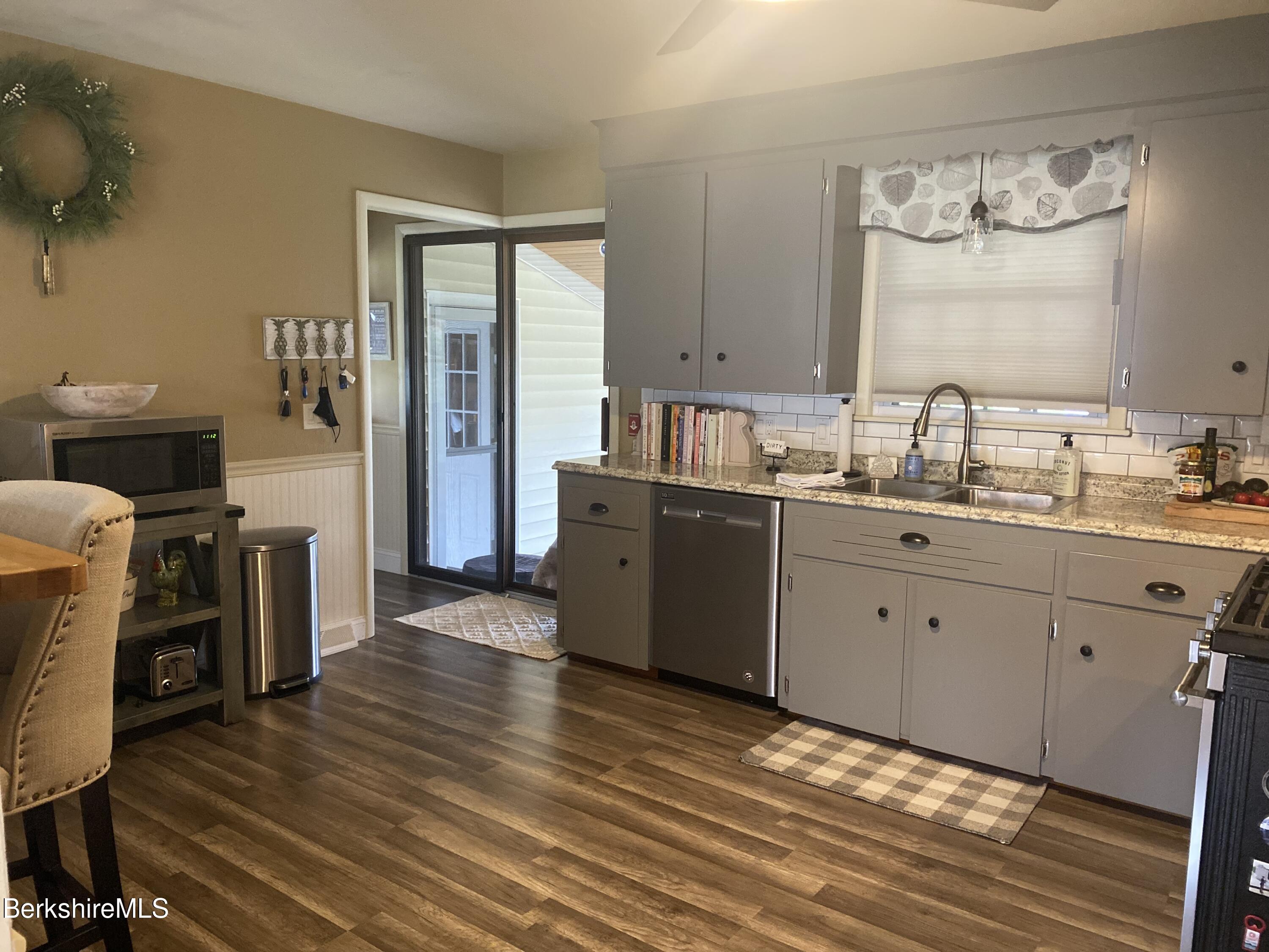 kitchen looking into screened porch