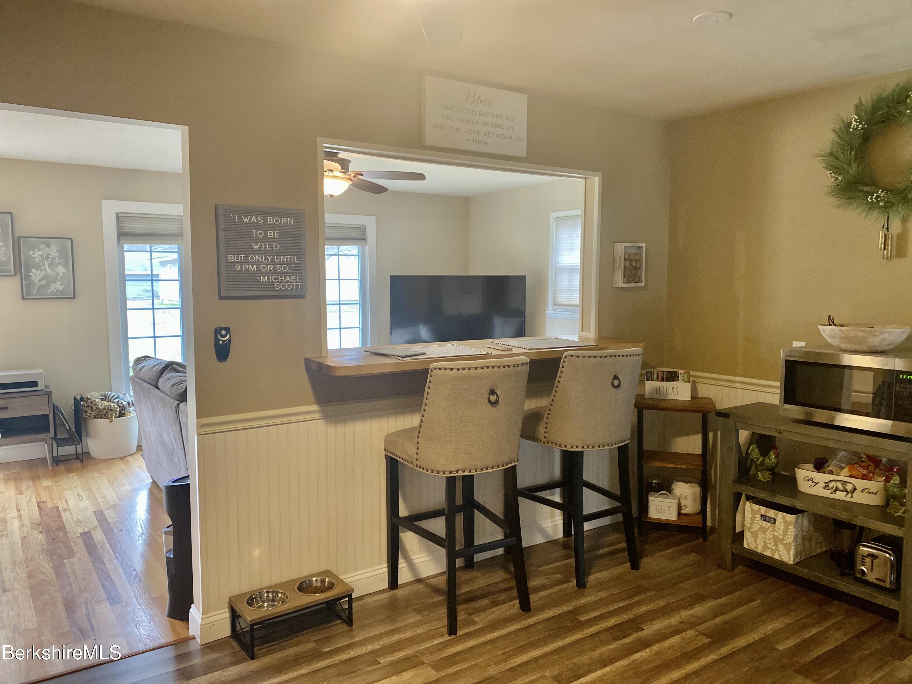 kitchen into living room