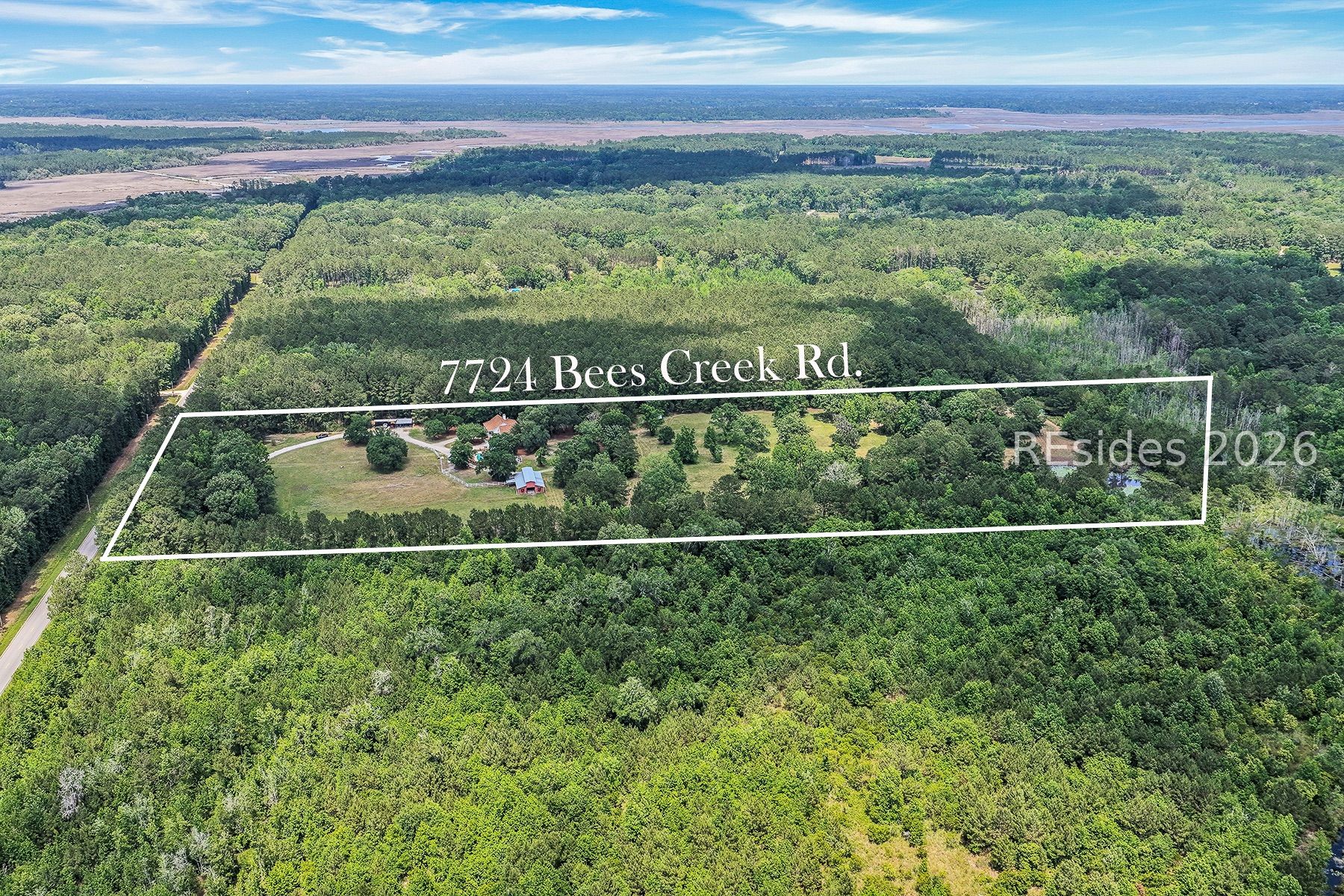 7724 Bees Creek Road Ridgeland, SC 29936 - Photo 69 of 82 Aerial of 20 Acre Horse Farm