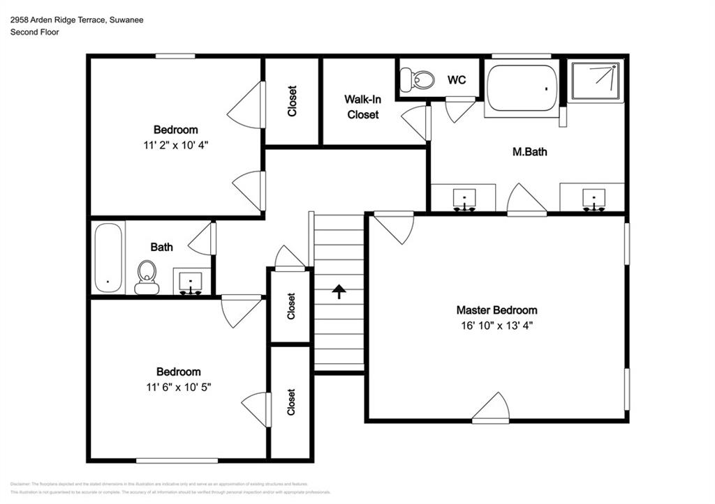 2958 Arden Ridge Terrace Suwanee, GA 30024 - Photo 20 of 20 a picture of a floor plan