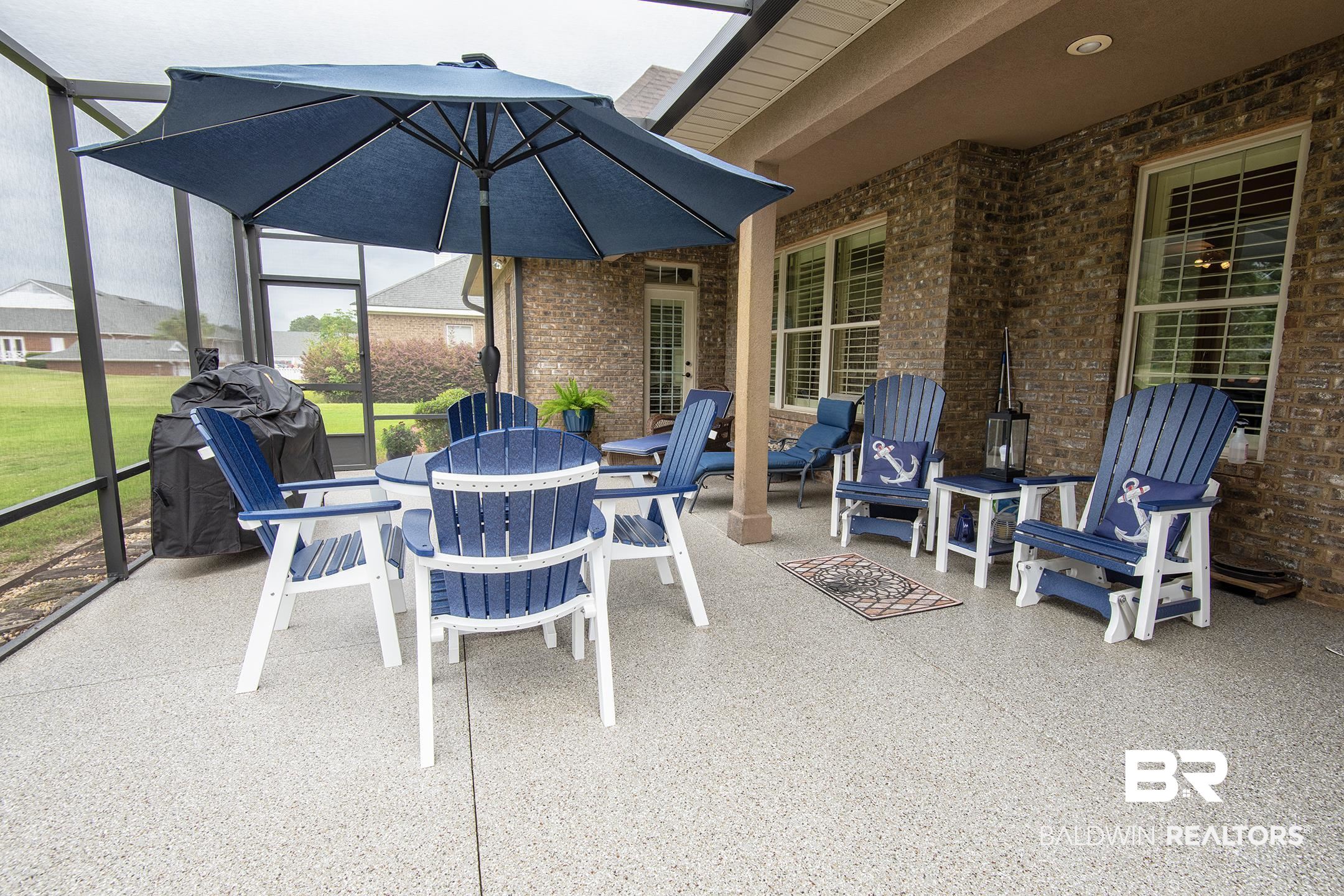 9357 Lakeview Drive Foley, AL 36535 - Photo 23 of 68 Screened porch with brick exterior wall