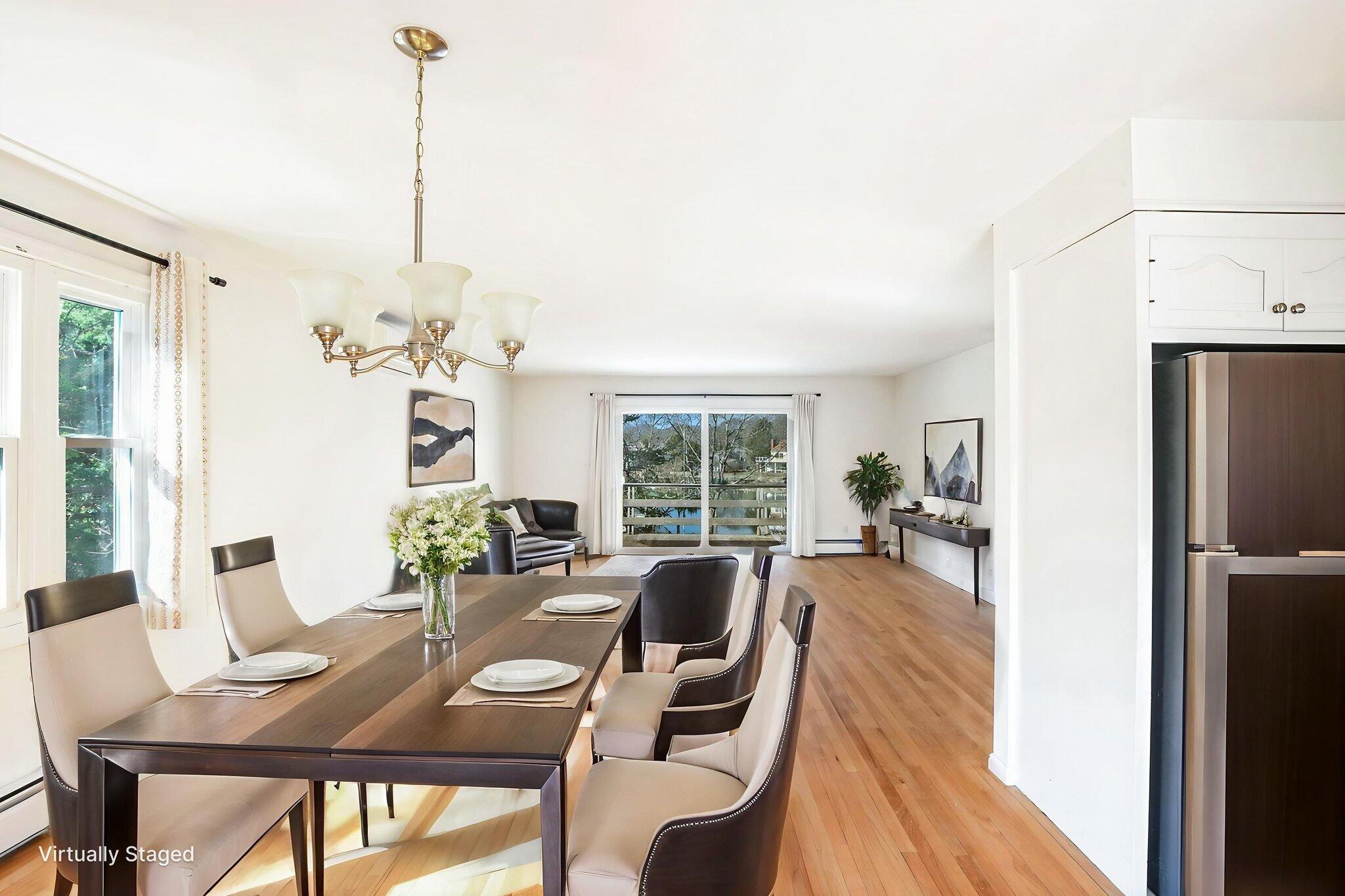 5 Rivers View Road East Falmouth, MA 02536 - Photo 19 of 44 a view of a dining room with furniture window and outside view