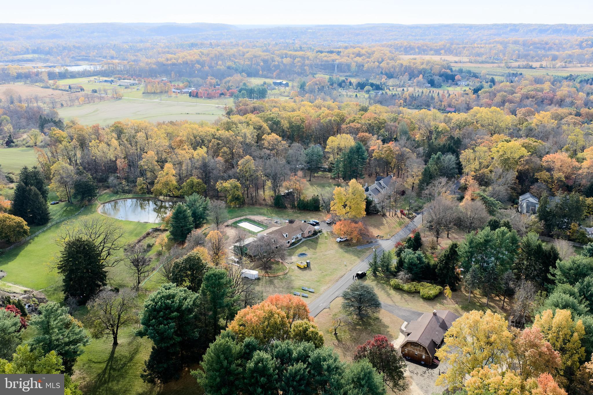 2999 Comfort Road New Hope, PA 18938 - Photo 40 of 40 an aerial view of ocean and residential houses with outdoor space