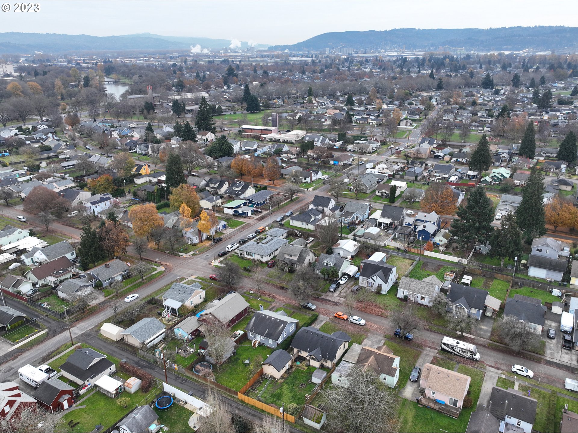 2818 Field Street Longview, WA 98632 - Photo 27 of 34 an aerial view of residential houses with city view