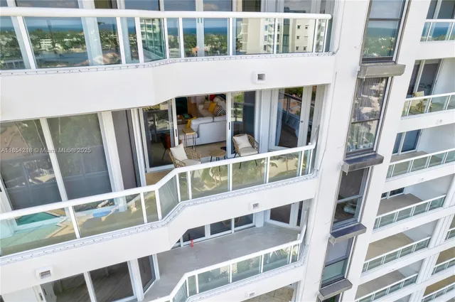 a large building with a window