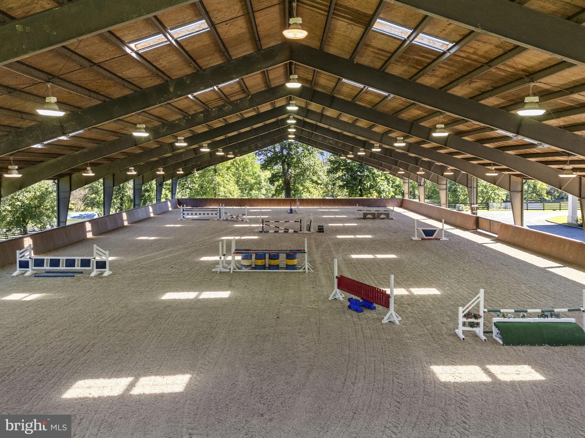 1663 Hatchers Mill Road Marshall, VA 20115 - Photo 49 of 60 Arena is 100' x 200' w/mirrors at one end & lights