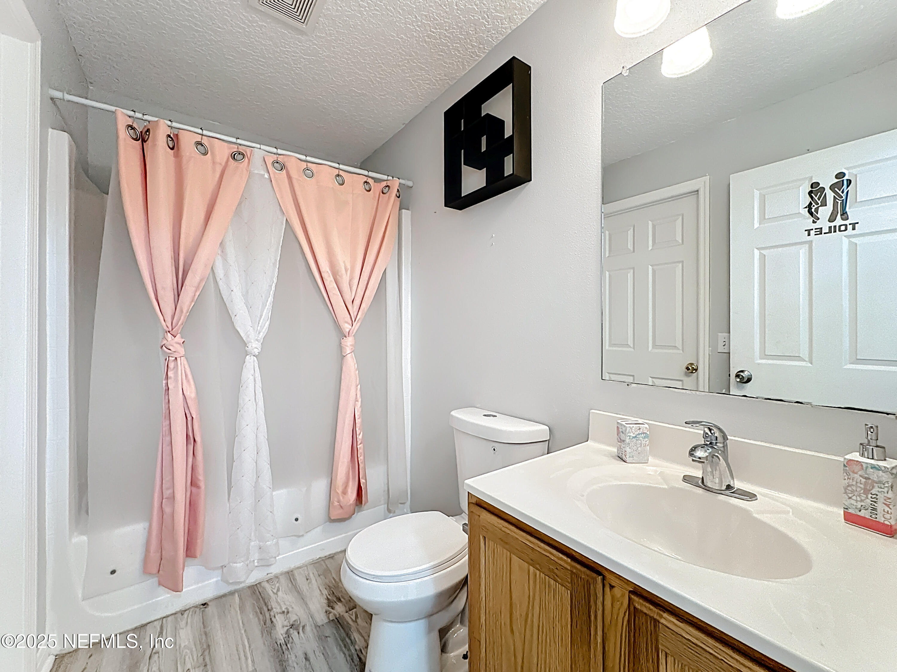 11939 Iron Creek Road Jacksonville, FL 32218 - Photo 44 of 73 a bathroom with a sink vanity mirror and toilet