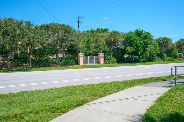 a view of a backyard of a house