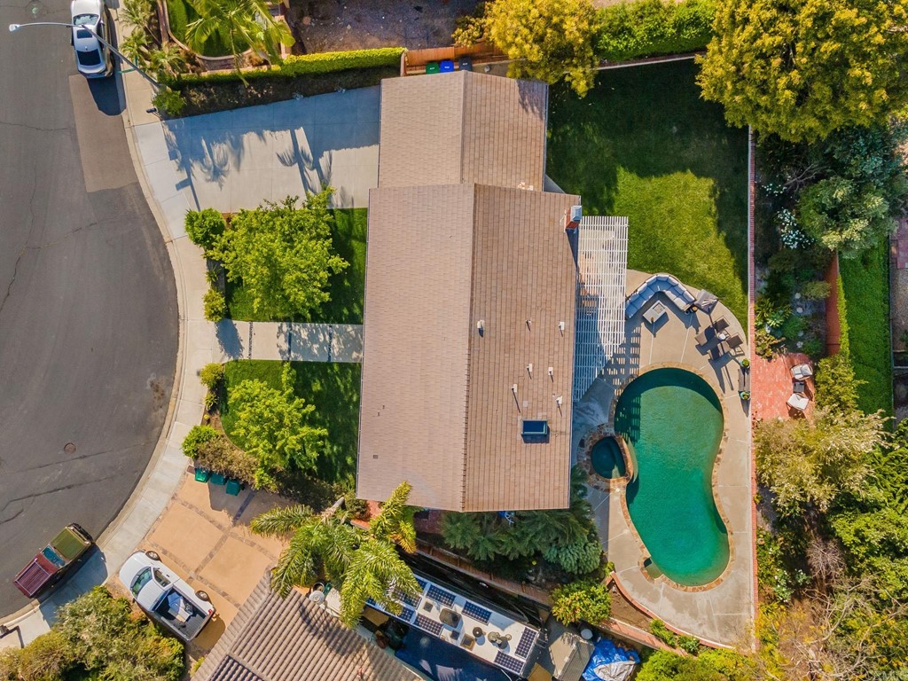 4966 Park Drive Carlsbad, CA 92008 - Photo 44 of 45 an aerial view of a house with a yard and potted plants