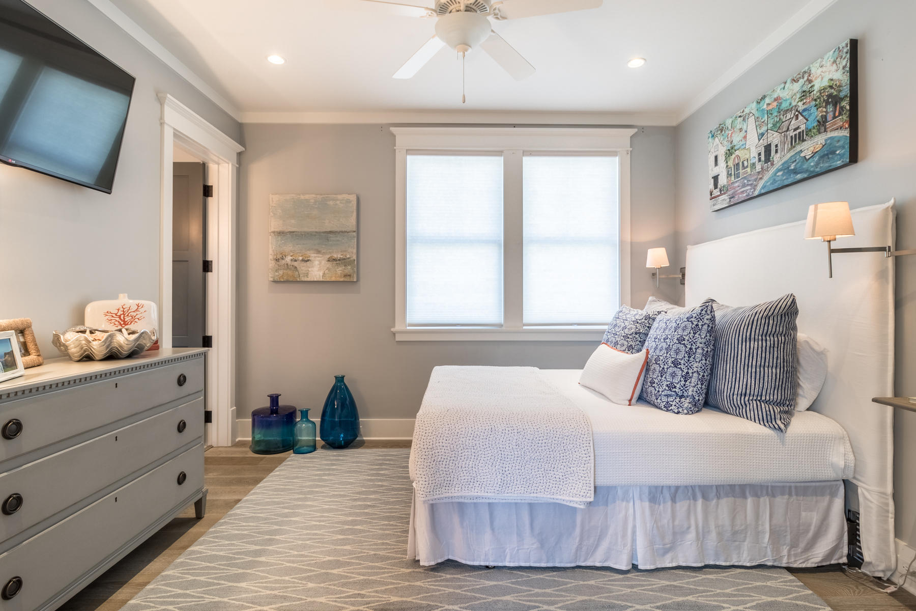 52 North Shingle Way Inlet Beach, FL 32461 - Photo 25 of 49 a bedroom with a bed and a window