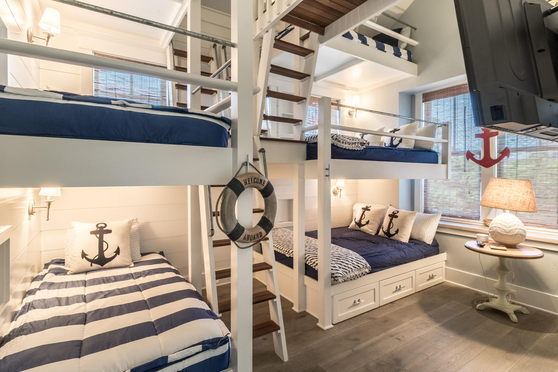 52 North Shingle Way Inlet Beach, FL 32461 - Photo 28 of 49 a living room with furniture and a flat screen tv