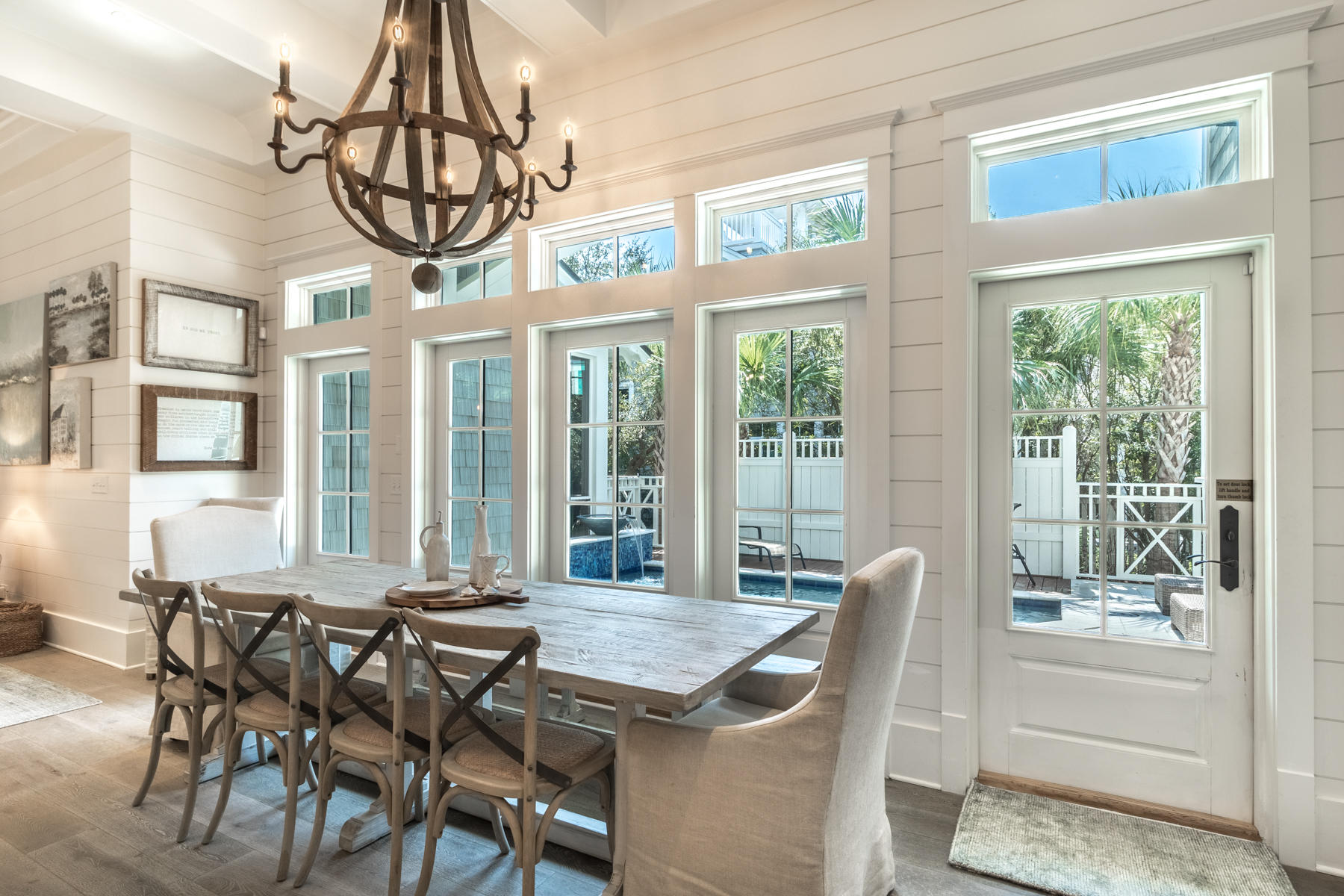 52 North Shingle Way Inlet Beach, FL 32461 - Photo 8 of 49 a view of a dining room with furniture window and outside view