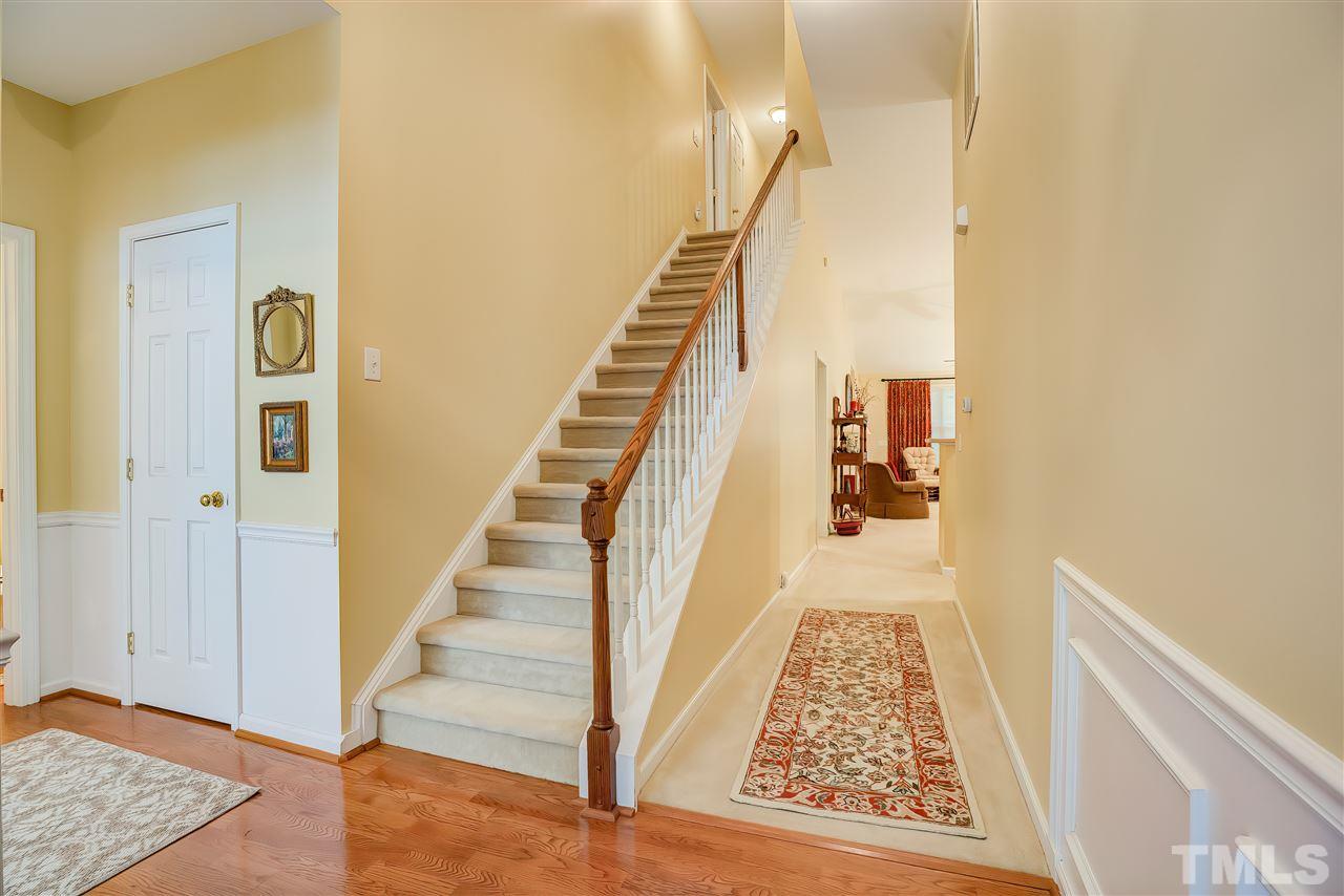 10305 Dapping Drive Raleigh, NC 27614 - Photo 4 of 30 a view of entryway with wooden floor