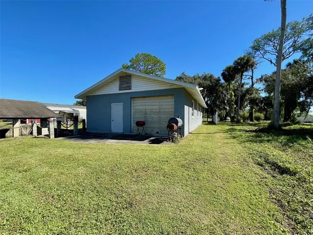 a house view with a garden space