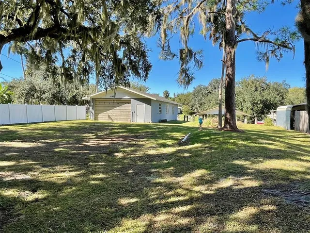 a house view with a outdoor space