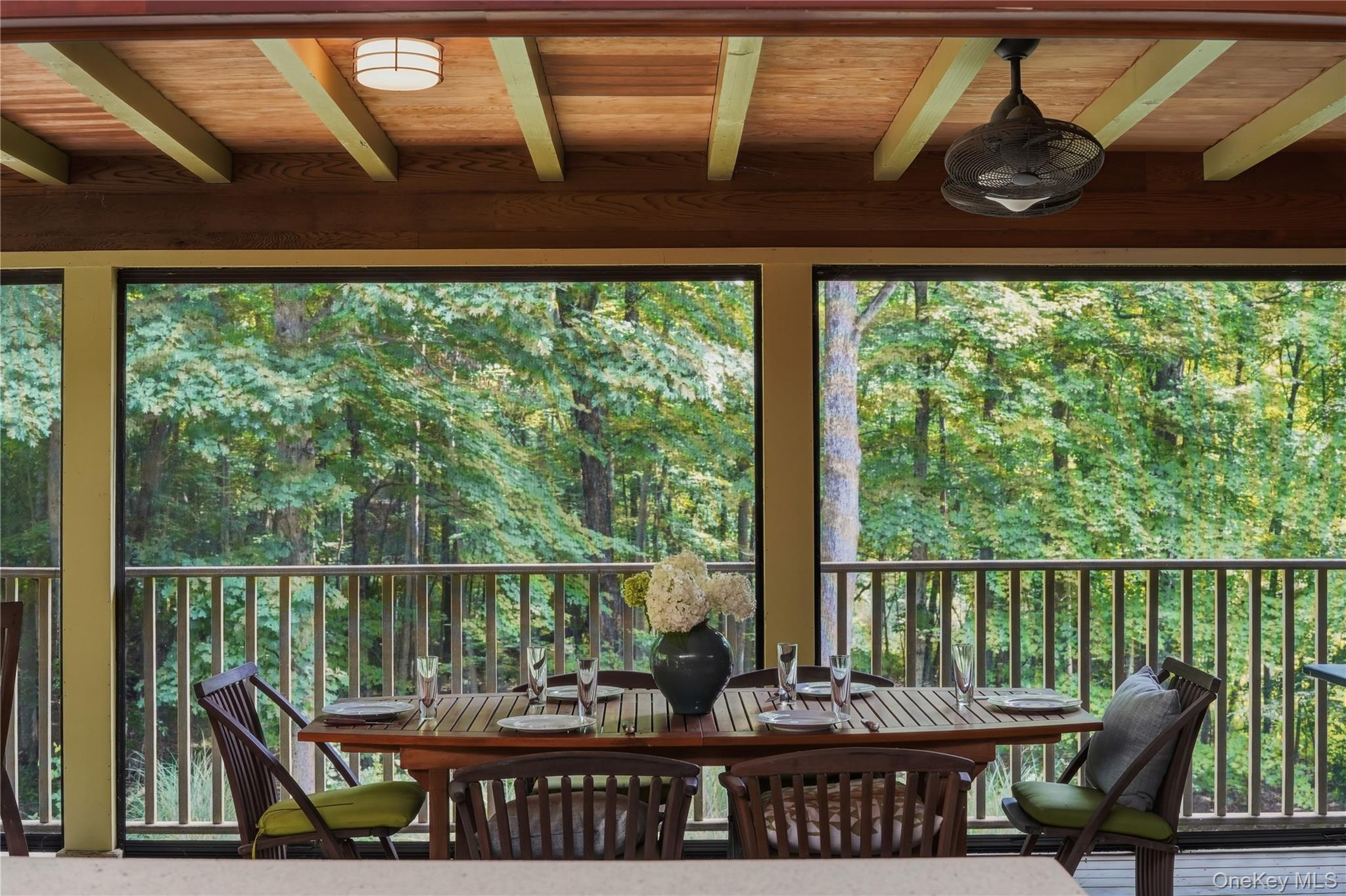 481 Old Albany Post Road Garrison, NY 10524 - Photo 18 of 29 Fully screened lanai with floor to ceiling retractible glass walls off the kitchen