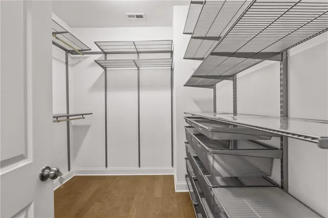 a view of walk in closet