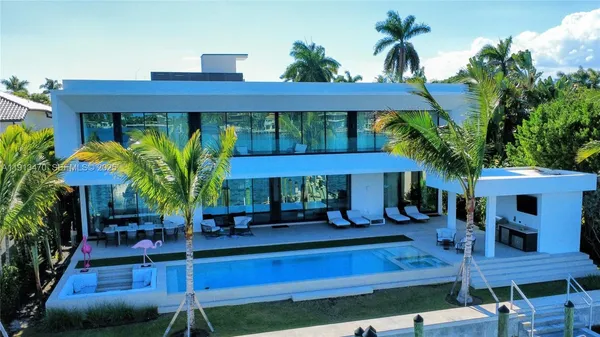 a view of a house with a patio