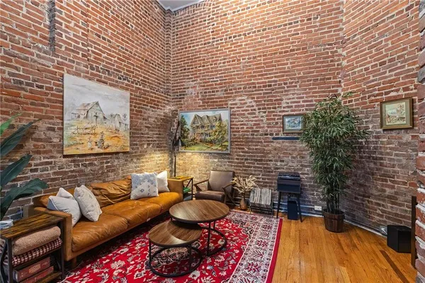 a outdoor space with patio furniture