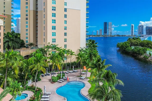 a view of a balcony with city view