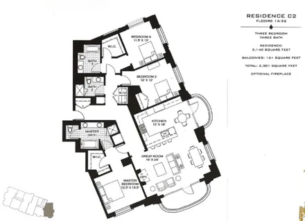 $2,999,000 | 2550 North Lakeview Avenue, Unit N1904, Chicago, IL 60614