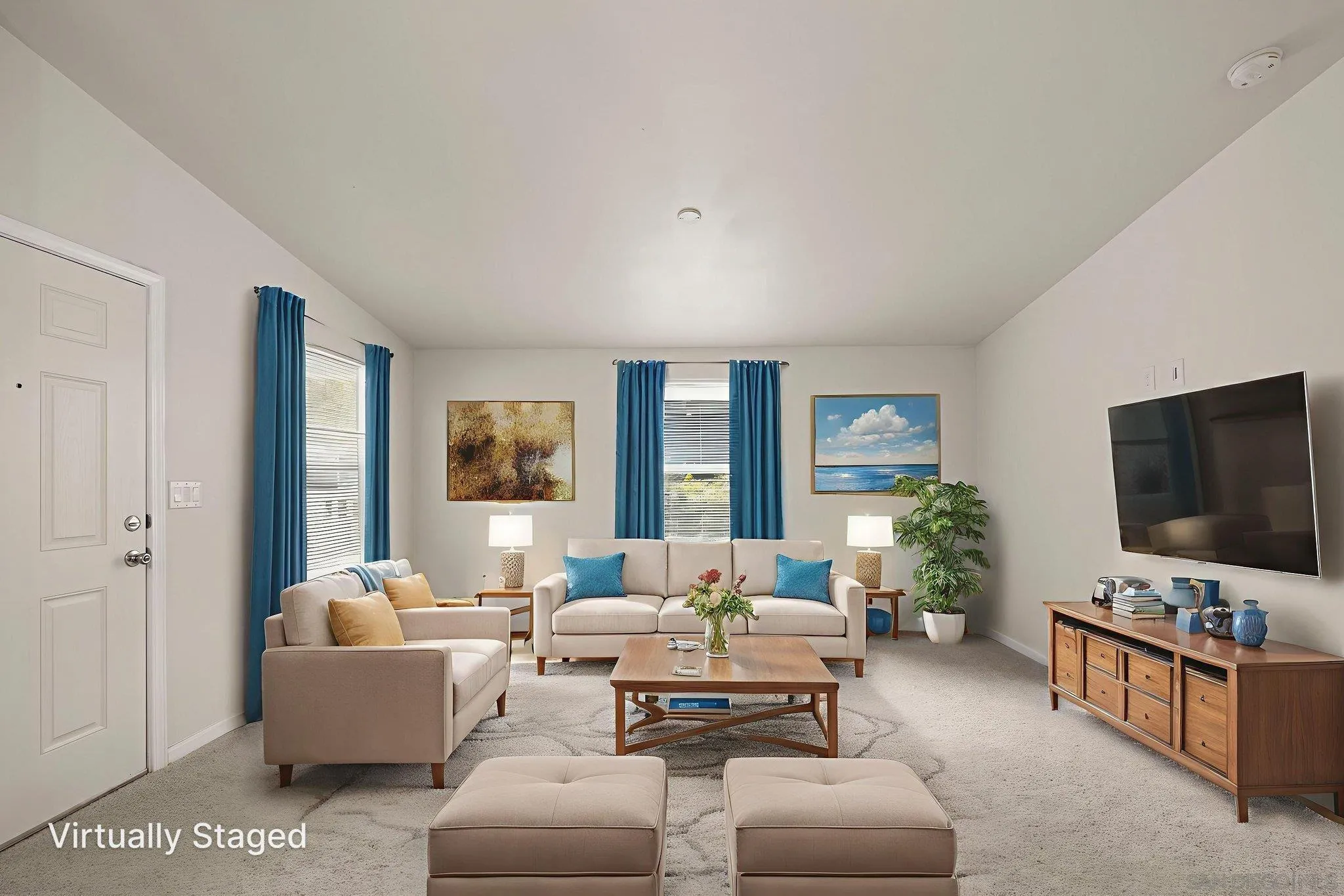 22899 Byron Road, Unit SPC 92 Crestline, CA 92325 - Photo 2 of 28 a living room with furniture and a flat screen tv