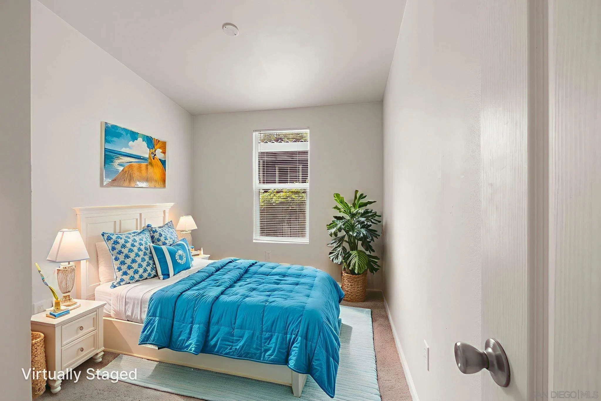 22899 Byron Road, Unit SPC 92 Crestline, CA 92325 - Photo 8 of 28 a bedroom with a bed and a potted plant