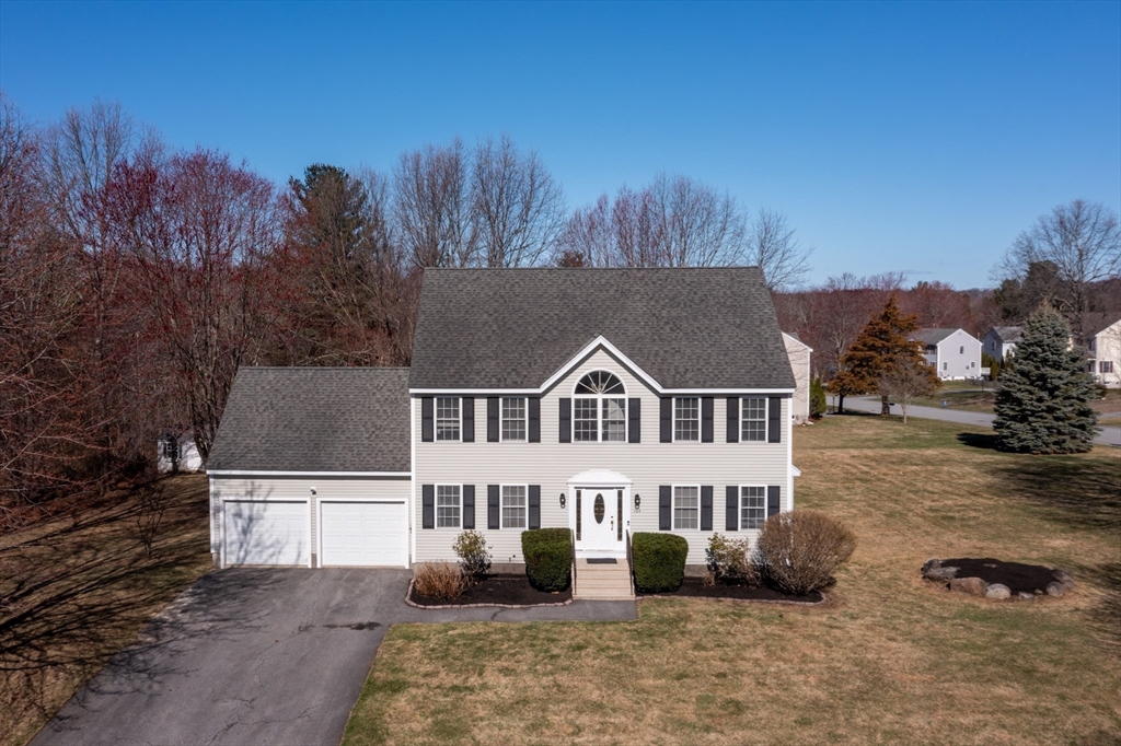 104 Overlook Terrace Dracut, MA 01826 - Photo 2 of 39 an aerial view of a house with a yard