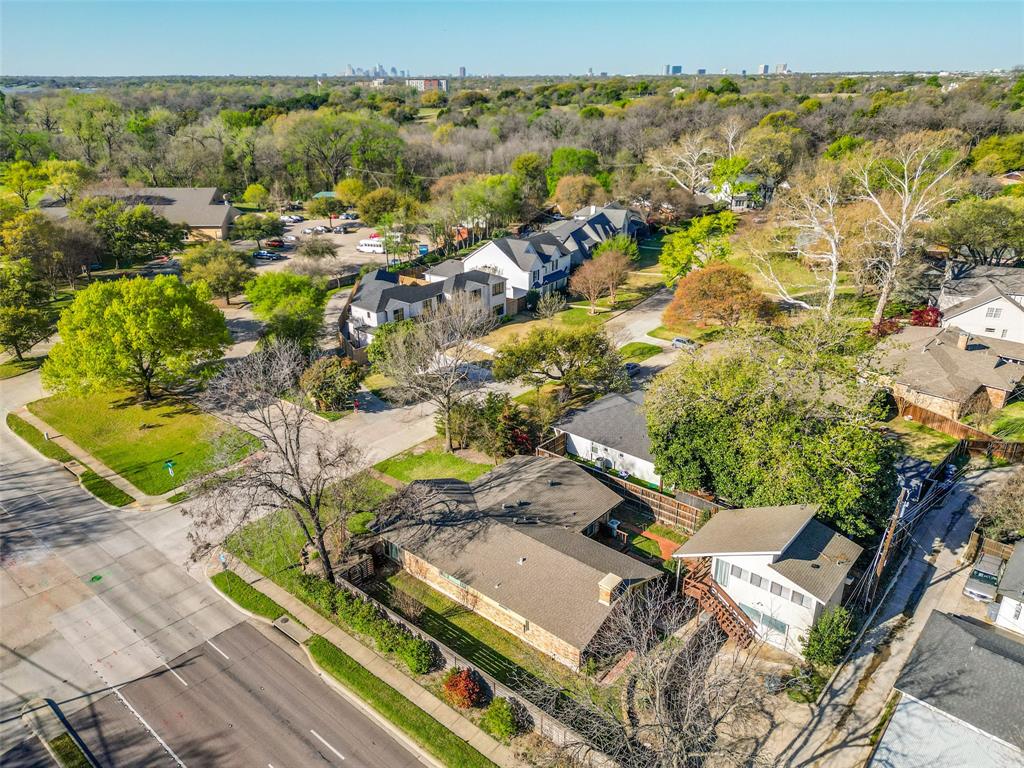 9759 Shoreview Road Dallas, TX 75238 - Photo 16 of 17 View is on the east side of Audelia Road looking west; subject property in foreground and CBD in background.