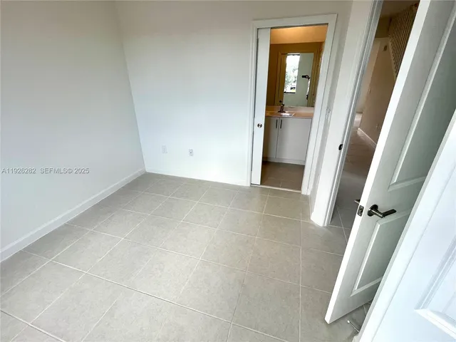 a view of an empty room