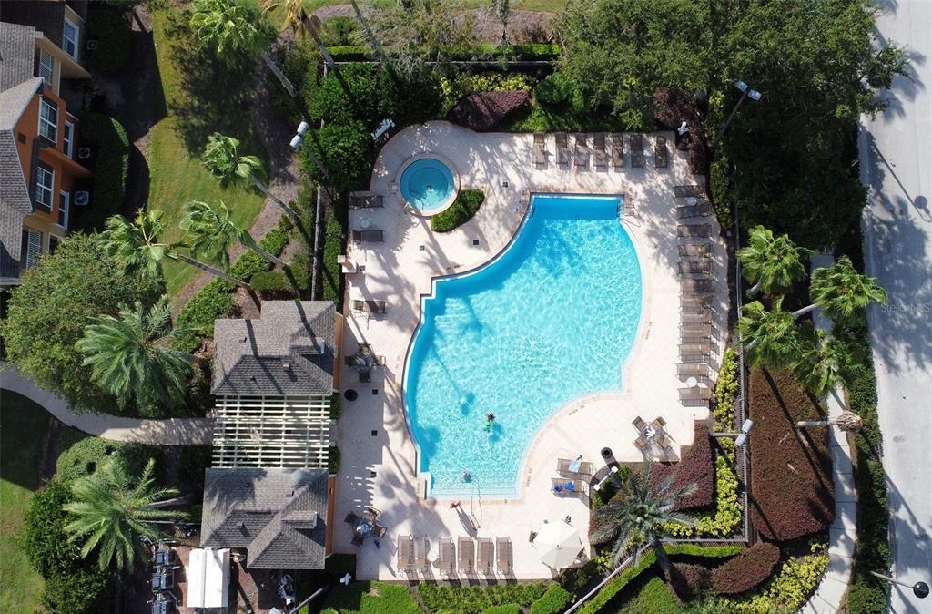868 Assembly Court Reunion, FL 34747 - Photo 3 of 43 an aerial view of a house with garden space and street view