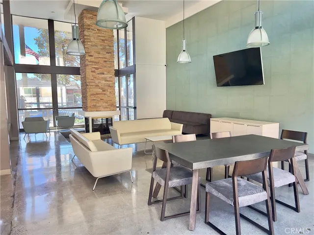 a room with furniture and a window